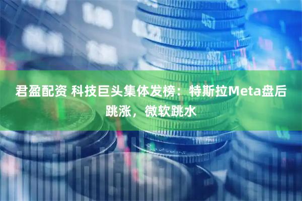 君盈配资 科技巨头集体发榜：特斯拉Meta盘后跳涨，微软跳水